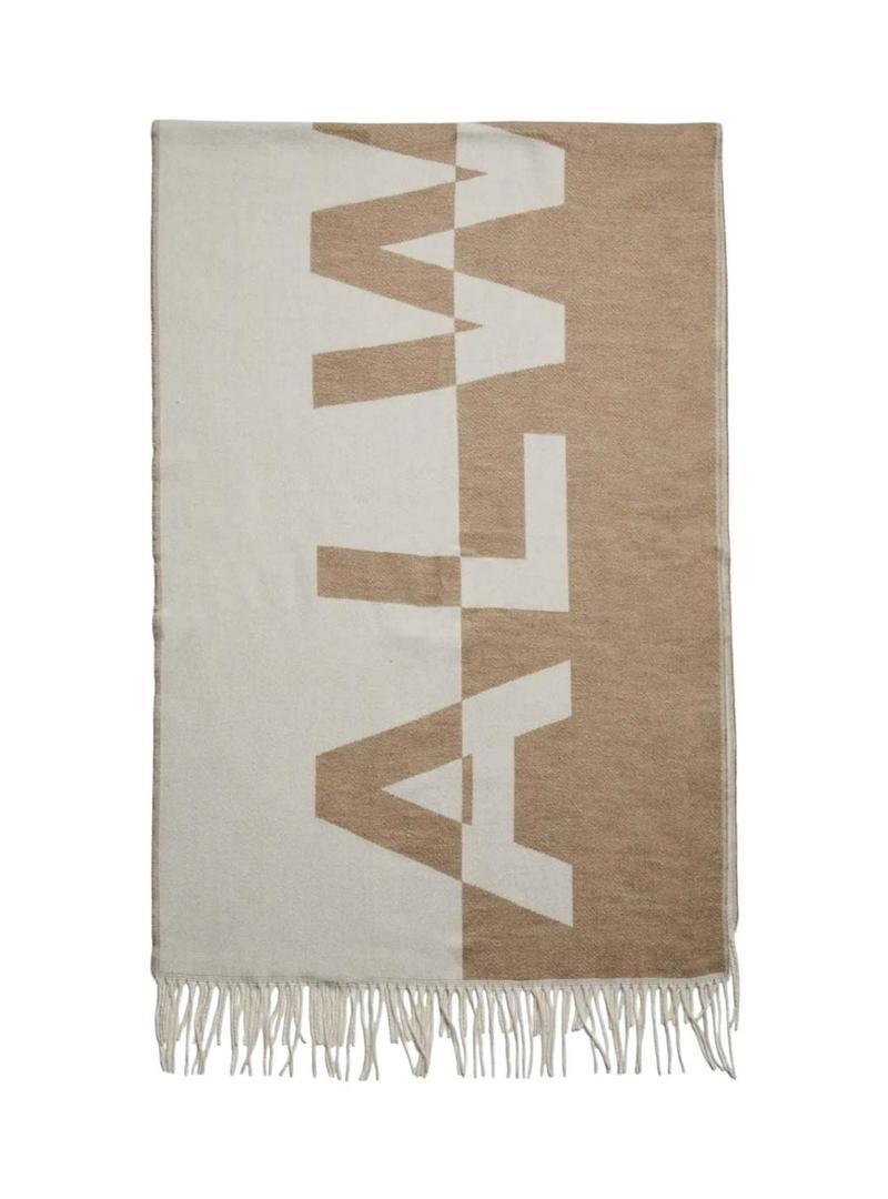 Cachecol Pieces Javi Always bege para mulher