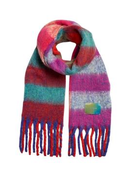 Cachecol Pieces Jina Patch listrado longo para mulher