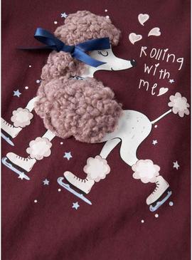 Camiseta Name It Frakerna granate para menina