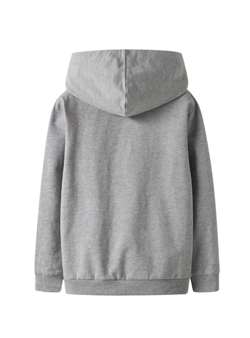 Moletom Name It Steven cinza para menino.