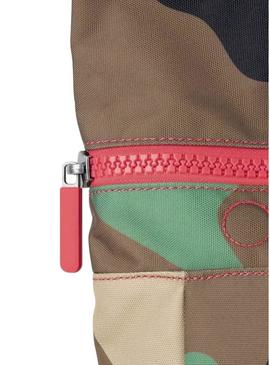 Mochila Roka Canfield pequena camuflagem vintage para mulher e homem.