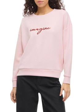 Moletom Vila Visiffi rosa para mulher