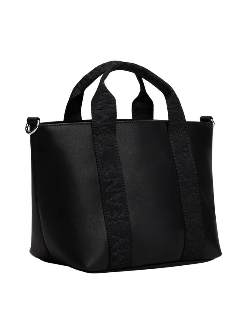 Bolsa Tommy Jeans Daily Elevated Mini preta para mulher