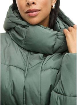 Casaco acolchoado Vila Milja verde para mulher