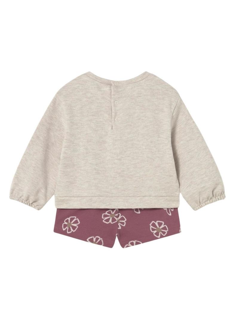 Conjunto de duas peças Mayoral floral rosa para bebê