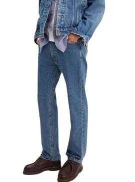 Calça jeans Levis 505 denim médio para homem.