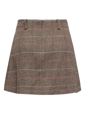 Saia Only Ricca marrom para mulher.