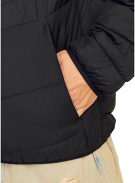 Jaqueta Jack and Jones Estate preta dobrável para homens.
