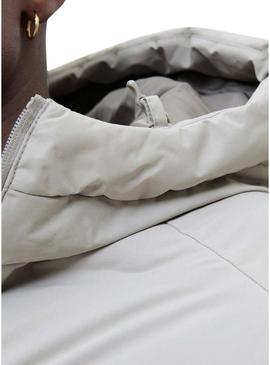 Jaqueta acolchoada Jack and Jones Soho cinza para homens.