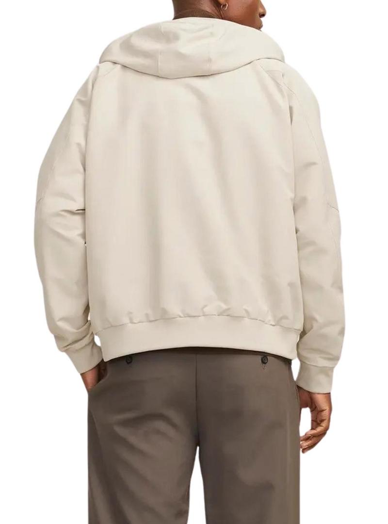 Jaqueta Jack and Jones Bomber perfeita bege para homem