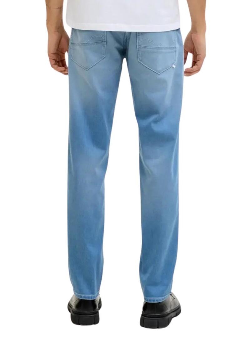 Calça jeans Jack and Jones Mike denim claro para homem.