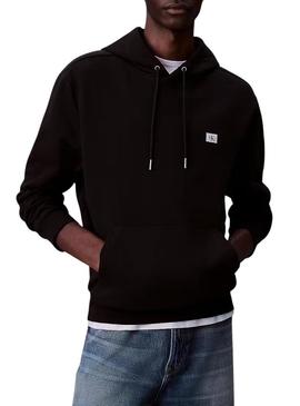 Moletom Calvin Klein Jeans Badge preto para homem