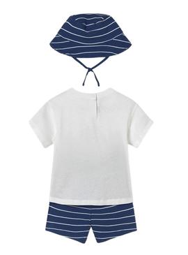 Conjunto Mayoral náutico azul para bebê