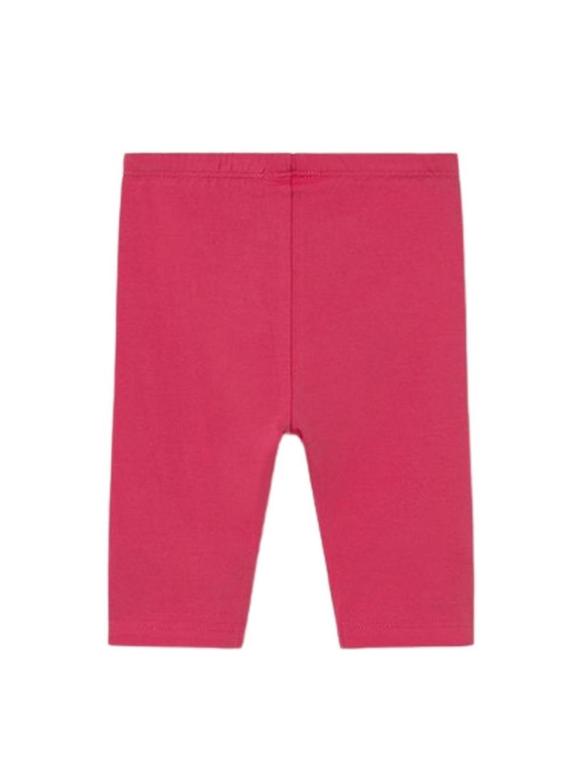 Conjunto Mayoral três peças frutas rosa para bebê.