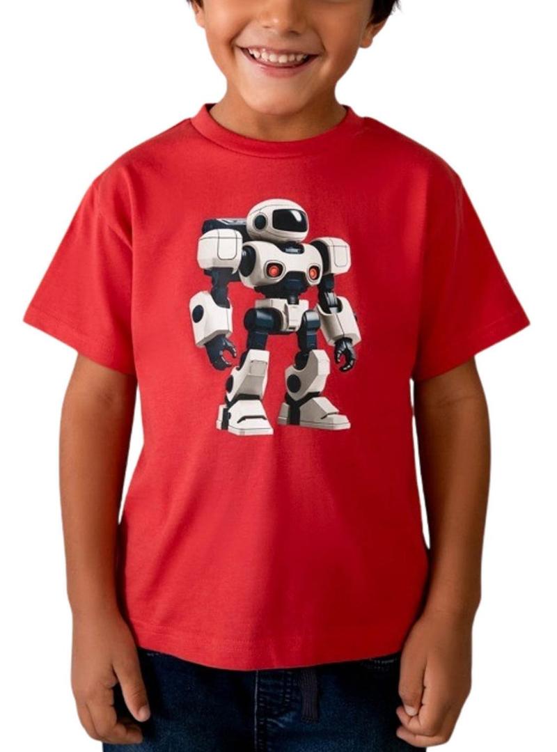 Camiseta Mayoral Robot vermelha para menino
