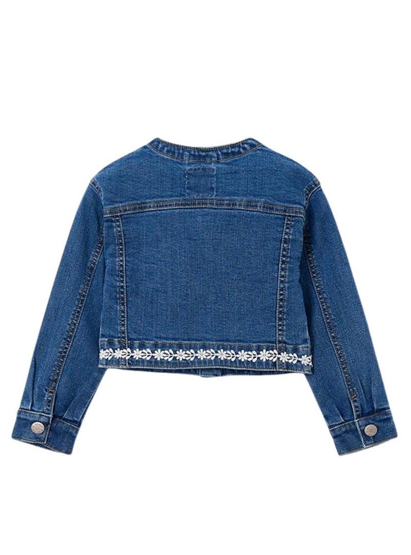 Jaqueta jeans Mayoral Guipur para menina.