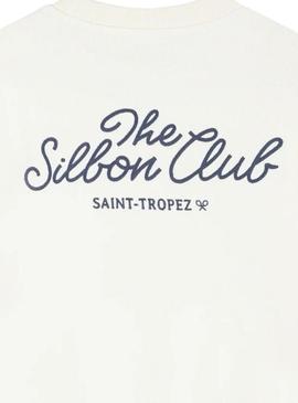 Moletom Silbon Club Saint Tropez bege para homens