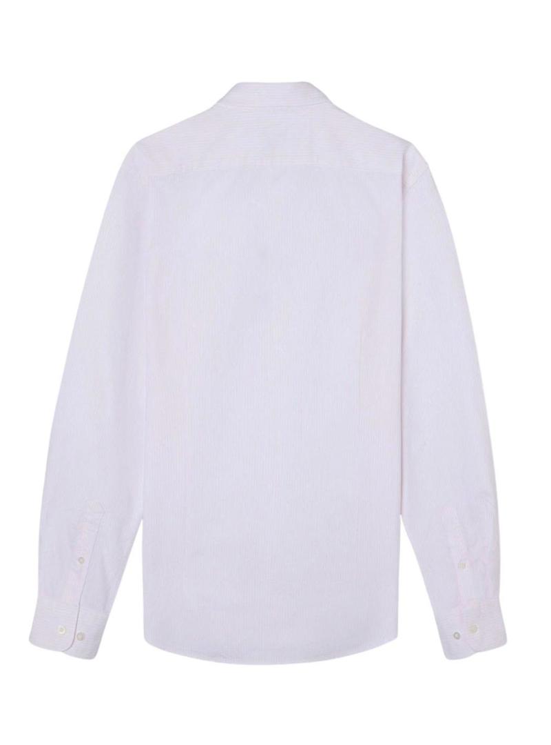 Camisa Silbon rosa e branca listrada para homem