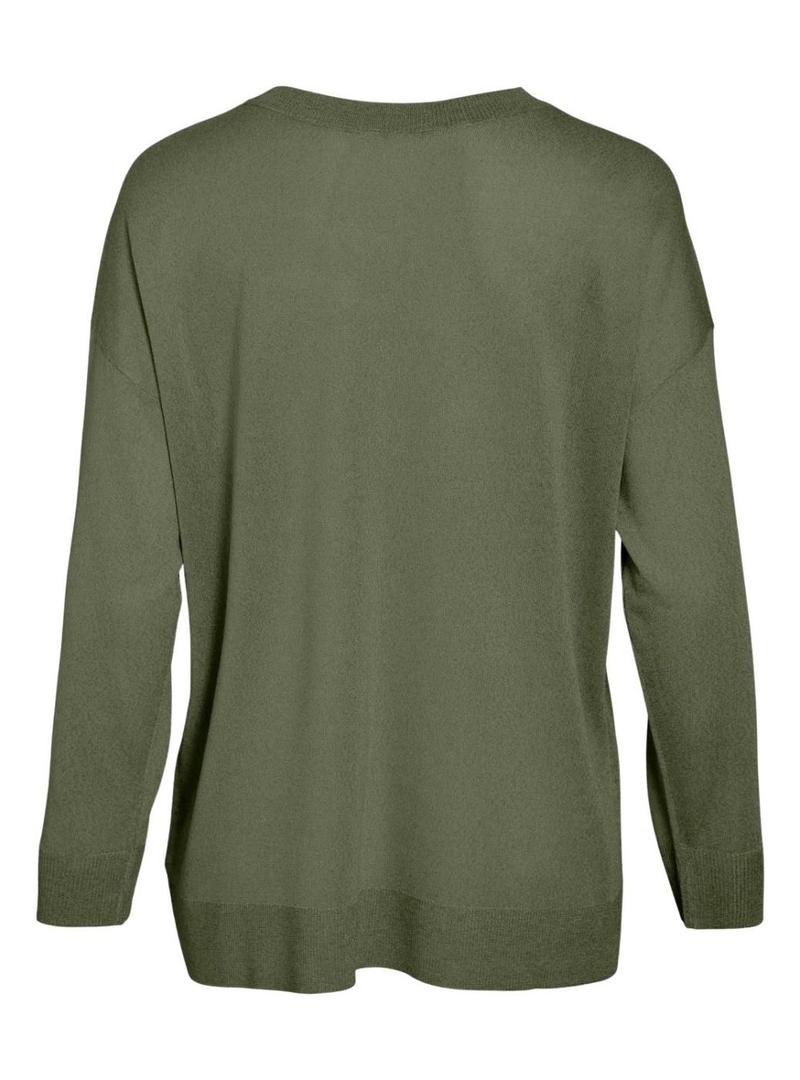 Camisola de malha fina Vila Vinowy verde para mulher