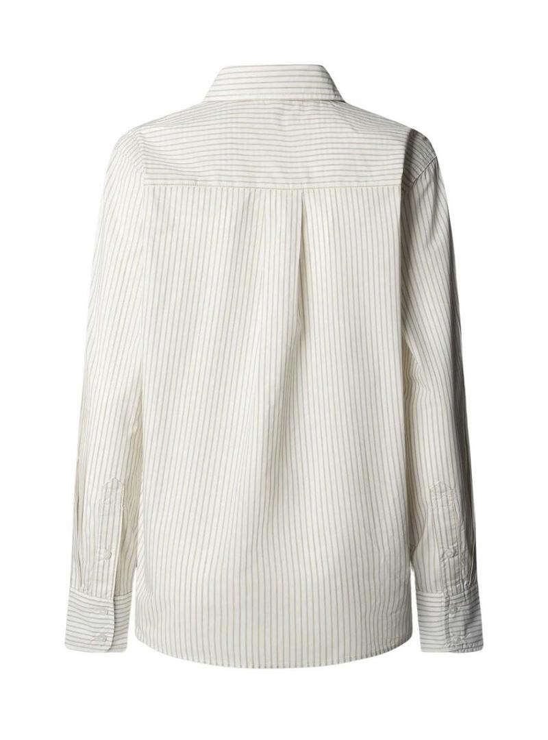 Camisa Pepe Jeans Bavi listras amarelas para mulher.