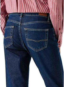 Calça jeans Pepe Jeans Grace denim escuro para mulher