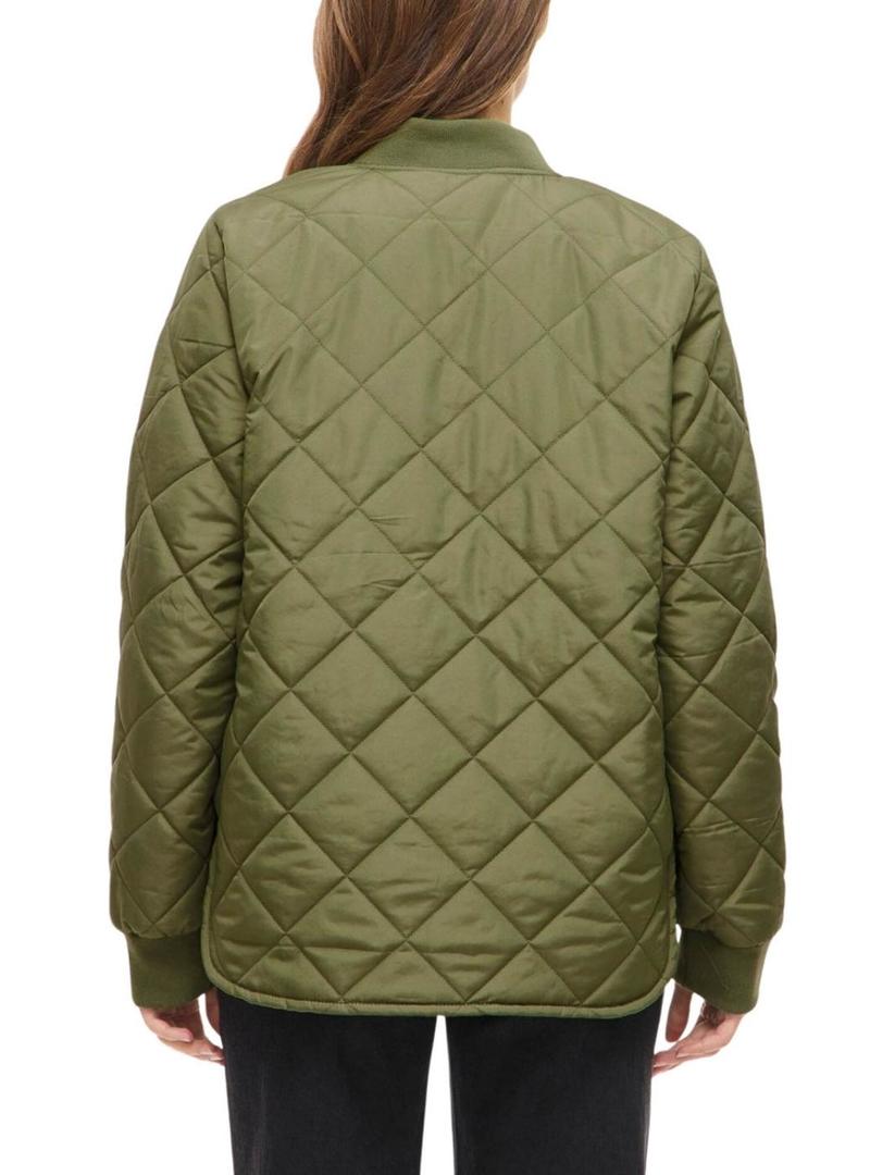 Jaqueta bomber Vila Vitate verde oliva para mulher.
