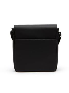 Bolsa Lacoste Flap Preta para Homem