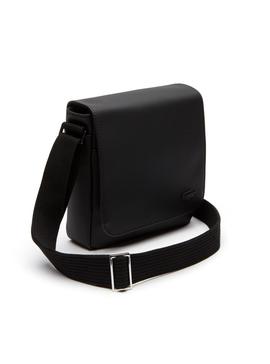 Bolsa Lacoste Flap Preta para Homem