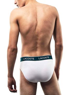 Pack Cuecas Lacoste Slip Basic Homem