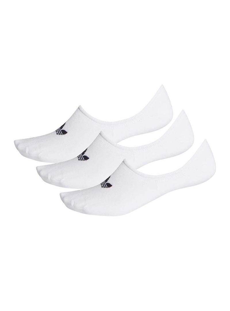 Meias Adidas 3 pares Pinkies Branco Meninos