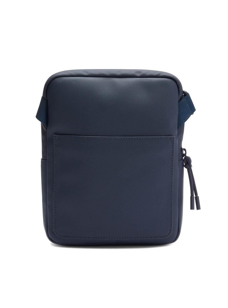 Bolsa Lacoste Flat Crossover Azul Marinho para Homem