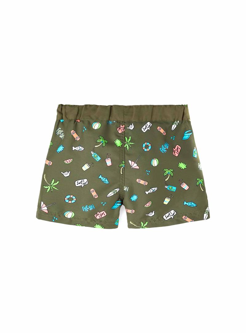 Swimsuit Name It Zimmo Verde para Menino